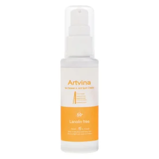 کرم ضد آفتاب بدون رنگ آرت وینا SPF 50 مدل Highly Effective ‌محافظ UVA ،UVB و PA+++، ضد حساسیت، ضد چر
