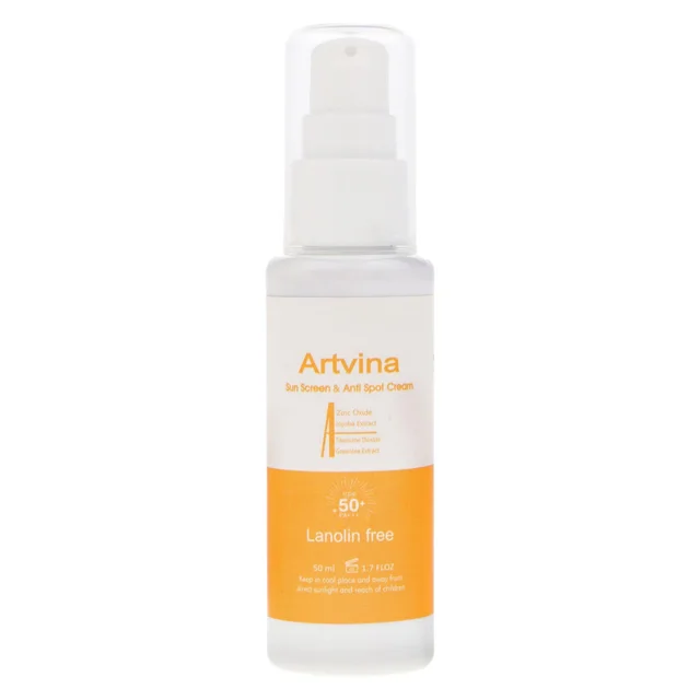 کرم ضد آفتاب بدون رنگ آرت وینا SPF 50 مدل Highly Effective محافظ UVA ،UVB و PA+++، ضد حسا 102401247
