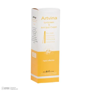کرم ضد آفتاب بدون رنگ آرت وینا SPF 50 مدل Highly Effective ‌محافظ UVA ،UVB و PA+++، ضد حسا 102401268